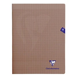 Clairefontaine Mimesys Piqué Polypropylene Notebook 24 x 32 cm 48 Pages 90 g Squared Black