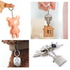 AiQInu Pack of 100 25 mm Key Rings with Chain,