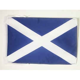 AZ FLAG Scotland Flag 18'' x 12'' Cords - Scottish Small Flags 30 x 45cm - Banner 18x12 in