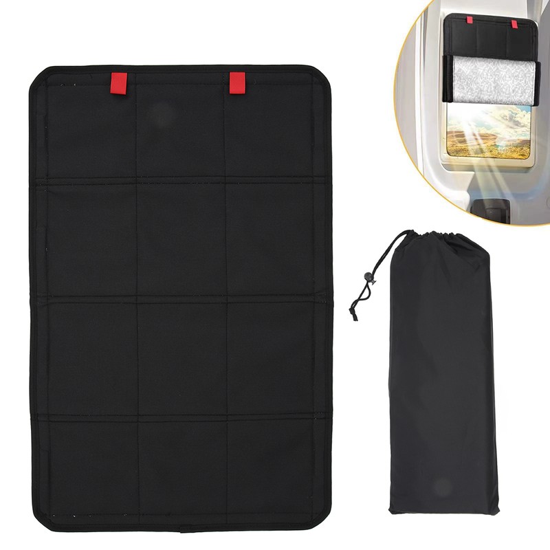 RV Door Window Shade Cover Foldable Privacy Blackout Shade for