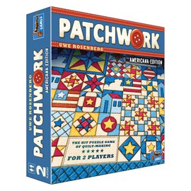 Patchwork Americana Edition Board Game - A Strategy Game for Two Players by Uwe Rosenberg! Interactive Puzzle Game for Children & Adults, Ages 8+, 2 Players, 30 Minutes Playtime,