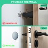 3.15" Round Door Stopper Wall Protector (5 PCS Black) Wall