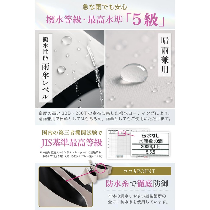 Equipped with a smart safety lock function. Parasol, Ultra Lightweight,