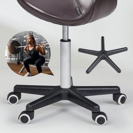 Master Massage Saddle Stool with NanoSkin Upholstery, Coffee