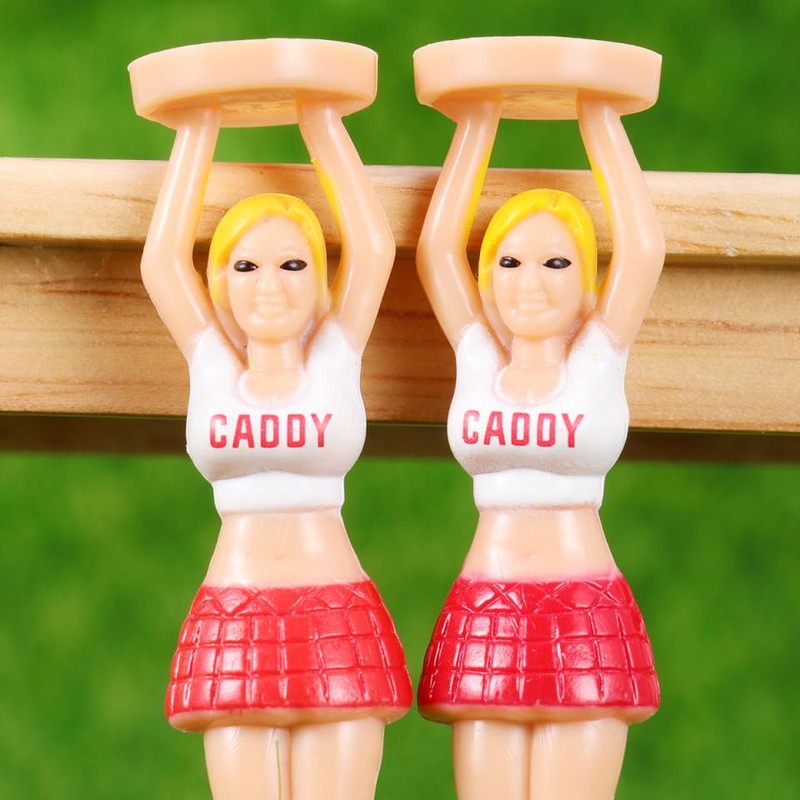 VANZACK 4PCS/PACK Outdoor Girl Tee Plastic Holder for Golfer Sports