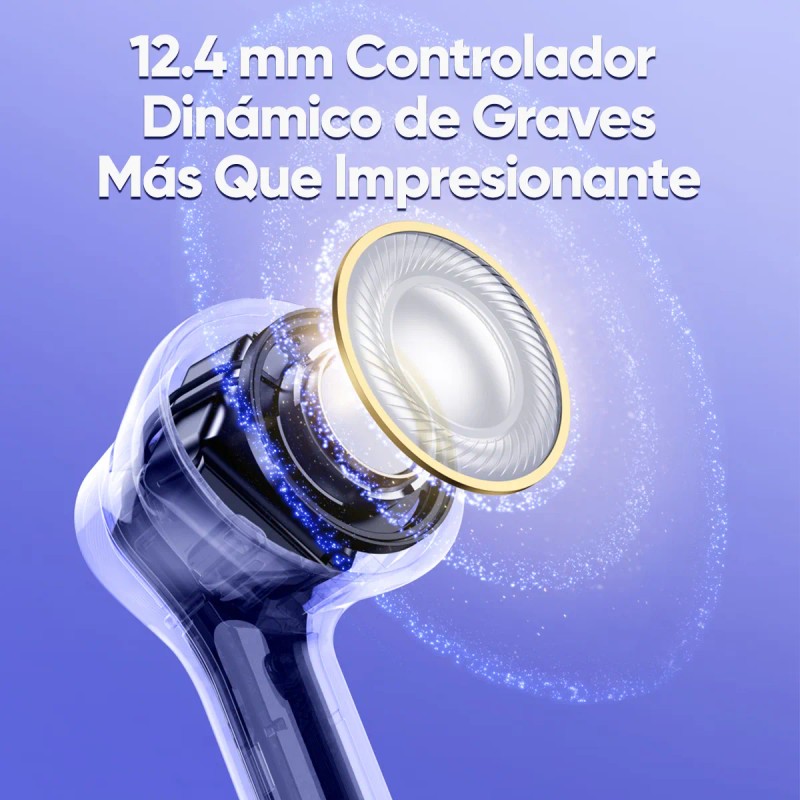 Realme Buds T200 Lite 12.4mm Micrófono Dual Ipx4 Gris
