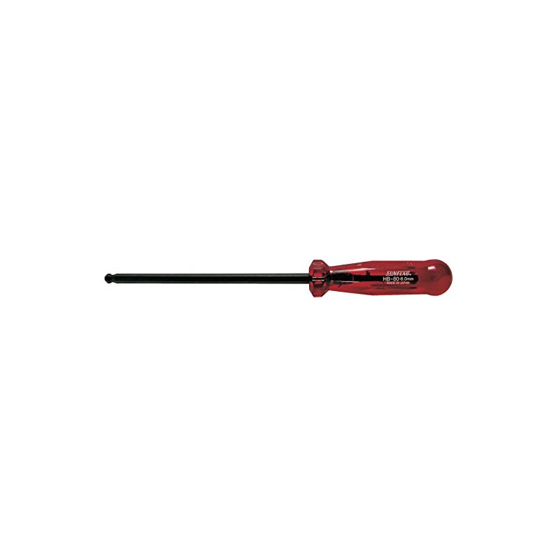 Sunflag HB-80 Ball Point Screwdriver, 0.3 inches (8.0 mm)