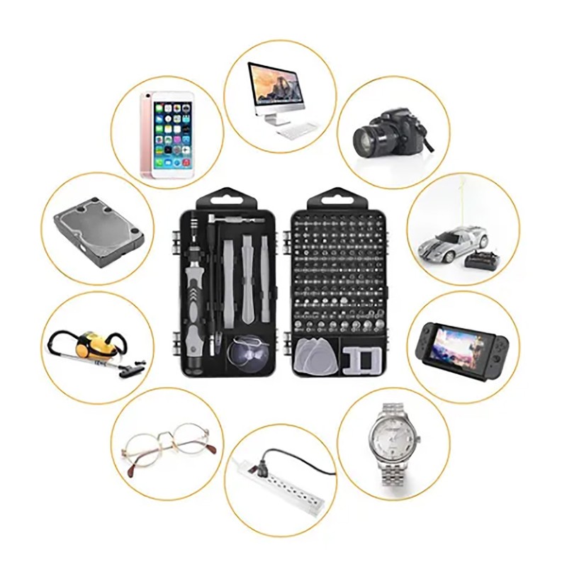 Screwdriver Repair Set Chrome Vanadium Steel Bit Assortment Kit for