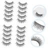 Healeved False Eyelashes Fluffy Individual Lashes Extensions Natural Look Makeup