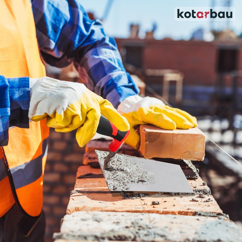 KOTARBAU® Stainless Steel Trapezoidal Trowel 140 mm x 60 mm