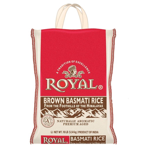 Kusha Royal Brown Basmati Rice, 10 Pound (RYLBRNBSMT10)