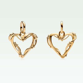 MSPOVOF Heart Christmas Animal Charms Bead for Bracelets and Necklaces S925 Sterling Silver Charms for Birthday Women Jewellery Gift, Cubic Zirconia