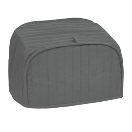 Ritz Premium Universal Two Slice Toaster Cover, 11.25" x 5.75" x 7", Polyester and Cotton Quilted, Fingerprint Protector, Super Soft Appliance Cover And Dust Cover, Graphite