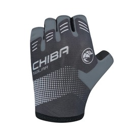 Chiba Solar Cycling Gloves Short Black / White 2021 Size: L (9)