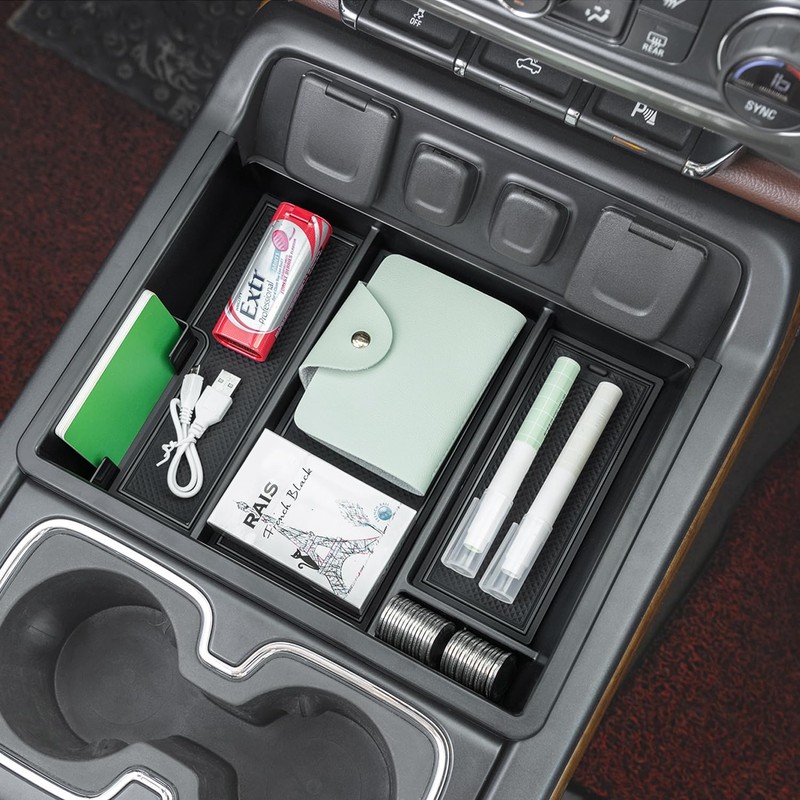 PIMCAR Center Console Organizer Tray for 2014-2018 Chevy Silverado GMC
