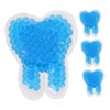 FOMIYES 4pcs Reusable Tooth-shaped Gel Ice Pack for Cold and