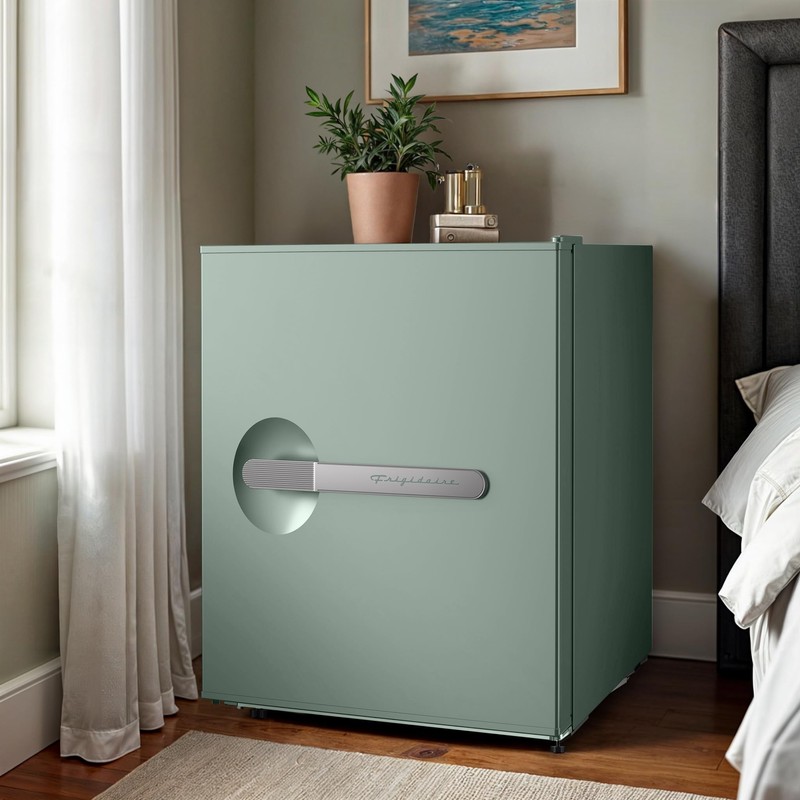 Frigidaire, 1.6 Cu. Ft. Retro Series Compact Refrigerator, Built-In Side