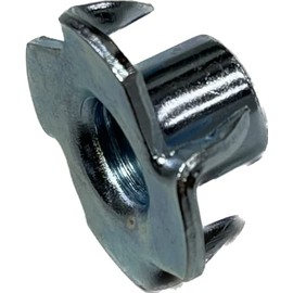 T-Nut with Claws M10 (Ochiai/Pack), Trivalent White Plating, Pack of 50