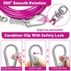 HaiYUAN Dog Tie Out Cable 10/15/20/25/30FT Dog Run Cable Rosy