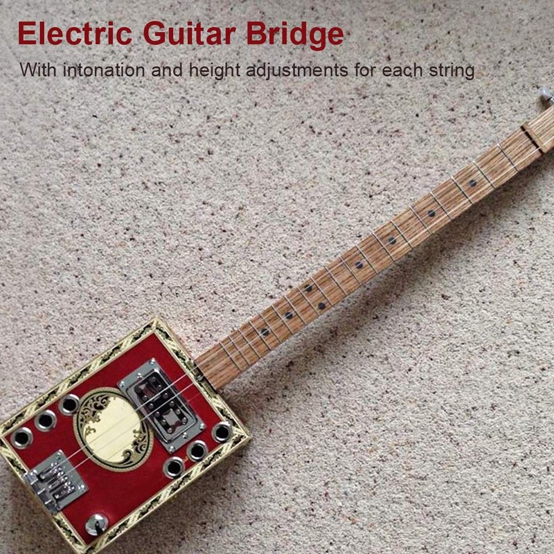 Electric Guitar Bridge, Zinc Alloy 3 String Fixed Hardtail Guitar