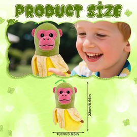 KryfxToy Stuffed Tung Banana Monkey Plush Toys,Brainrot Toys Game Funny Glide Tung Monkey soft Stuffed Toy Brainrot plush,22Cm Soft Toy Plushie Pillow Birthday Gifts Adorable Doll Gift For Kids Boys