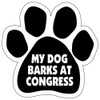 Imagine This Paw Magnet, My Dog Barks at Congress