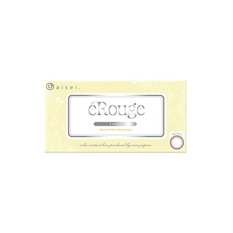 エルージュ eRouge シアーブラウン -3.00 6枚入り