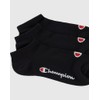 Champion Core Socks 6PP Short Crew, Nero, 35-38 EU (2-5