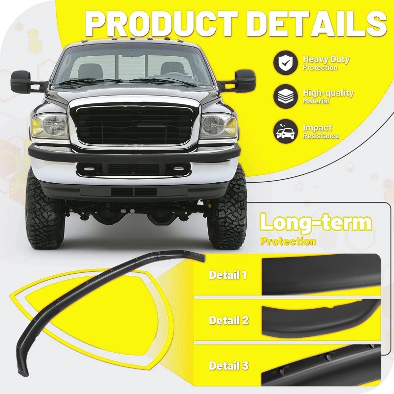 HECASA New Front Bumper Upper Cover For Dodge Ram 1500