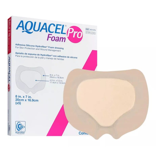 Convatec Aquacel Foam Pro Sacro 20x17cm, Pack 5 Piezas Sin Caja