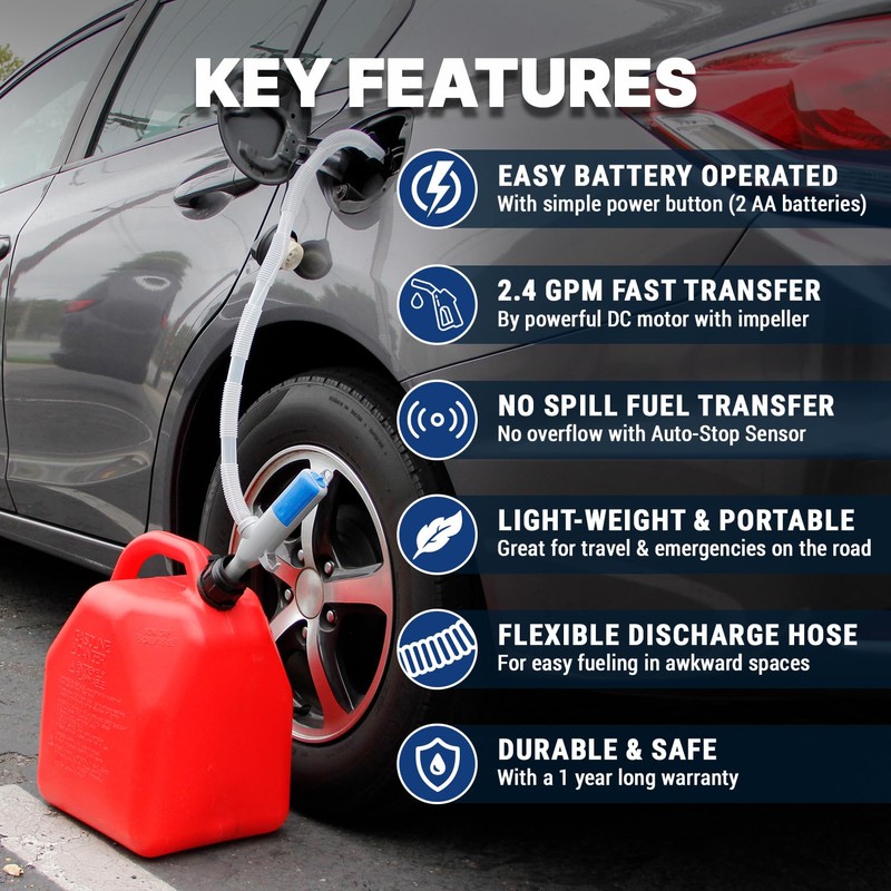 TERA PUMP - Automatic Battery Powered Fuel Transfer Pump –