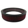 13 “ Round Washable Air Cleaner Filter, Red, Reusable -