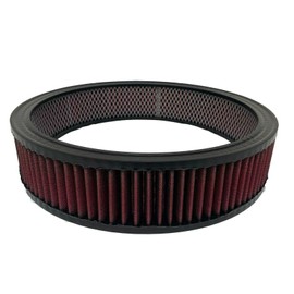 13 “ Round Washable Air Cleaner Filter, Red, Reusable - Ansen USA