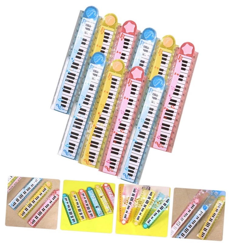 Operitacx 10pcs 30cm Piano Ruler Convenient Kids Ruler Convenient Children