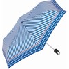 Miyajima Folding Umbrella, 19.7 inches (50 cm), Gingham Stripe with