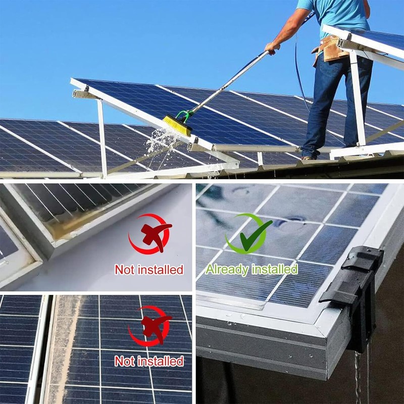 Pack of 20 Solar Panel Water Drain Clips Drainage Clips