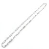 HENKi Plate Chain 60 cm Long Stainless Steel Silver Plate