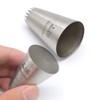 Tumtanm 9ft Teardrop Flower Piping Nozzle, Large Seamless Stainless Steel