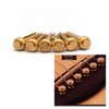 MAXCHEER 6Pcs Brass Acoustic Guitar Bridge Pins Guitar Strings Fixed