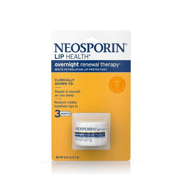 Neosporin Overnight Lip Health Renewal Therapy 0.27 Ounce Jar (8ml) (6 Pack)