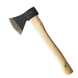 HFS(R ) Fraxinus Wood Handle Chopping Axe, 600g Head Weight 14in Camping Hatchet Splitting Small Axe Hatchet Wooden Handle Camping Hand Tools Handle Camping Hand Tools