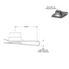 5/16"-18 Long Stainless Steel U -Style Clip-On Nut,U-Type Fasteners (Pack