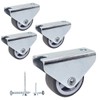 SKIR'CO Pack of 4 Small 30 mm Furniture Castors Rubber