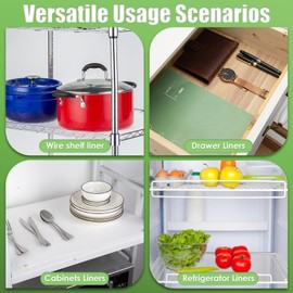 AMZABBY Shelf Liner for Wire Shelving.18x197'' Shelf Liner,Easy to Cut.Thicken/Waterproof/Non-Slip Non-Adhesive Stain-Proof for Clear Shelf Liner/Kitchen/Cabinet Liner/Drawer Liner.