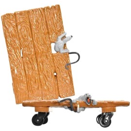 Figures Toy Company Plastic Rolling Board with Rat for WWE & AEW Wrestling Action Figures