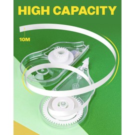 Correction Tape, Pack of 24, Effortlessly Create Clean and Tidy Writing with No Drying Time, Office Supplies, School Supplies, 1/5 Inch X 32.8 Ft (5mmx10m)