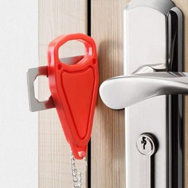 Portable Travel Door Lock Latch & Lock Device DD-13293 2ea