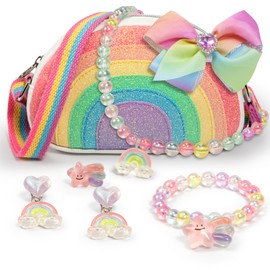 Toddler Purse Birthday Gifts for Little Girls 3-8, Dress Up Jewelry Toys
