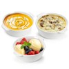 Foraineam 8 Pack 10 Ounce Porcelain Souffle Dishes with Double