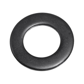 QUARKZMAN M36 Stainless Steel Flat Seals, 37 mm ID x 66 mm OD x 5 mm Thick Black Galvanised Metal Washers for Screws and Bolts